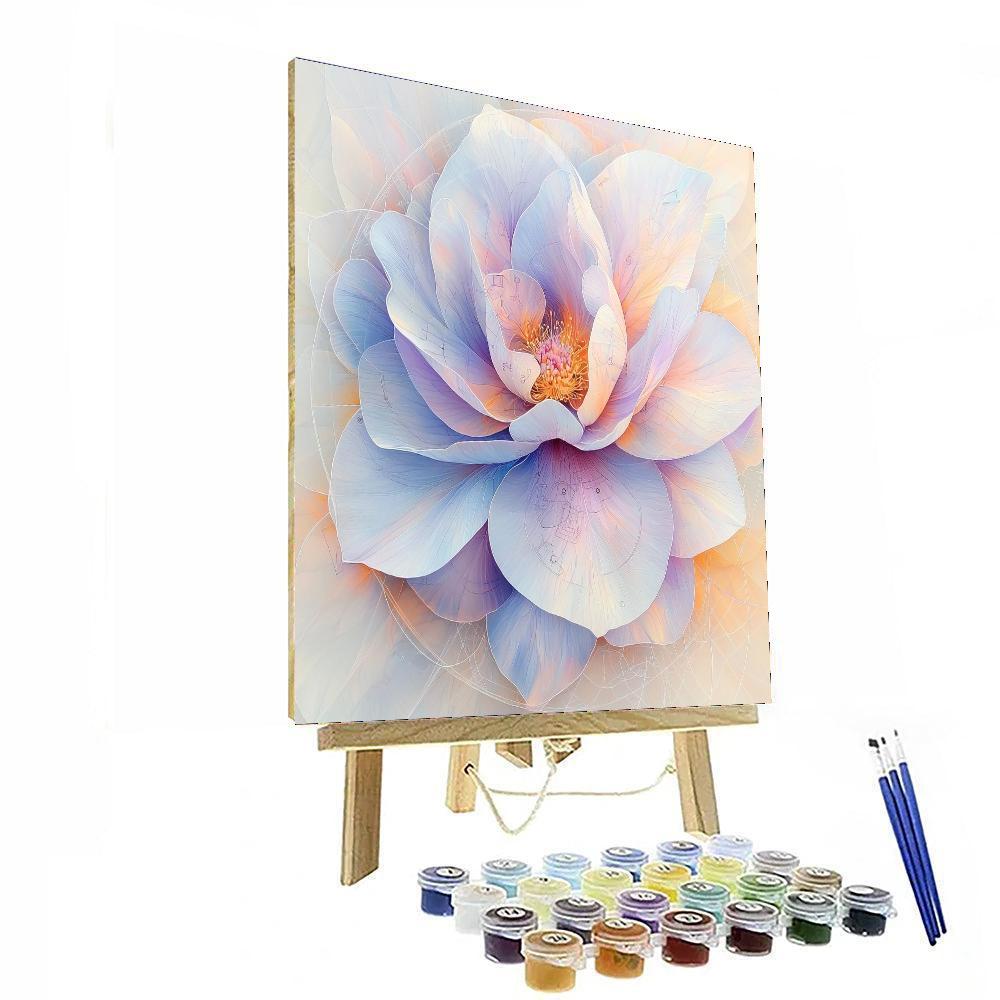 Leonardo Da Vinci Inspired Ethereal Bloom Harmony  Paint By Number