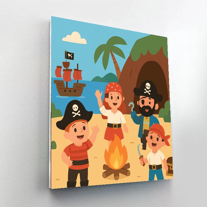 Happy Pirate Cove Paint By Number