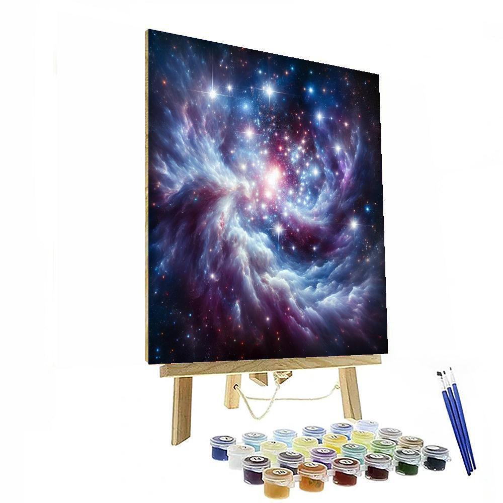 Celestial Star Cluster Paint By Color