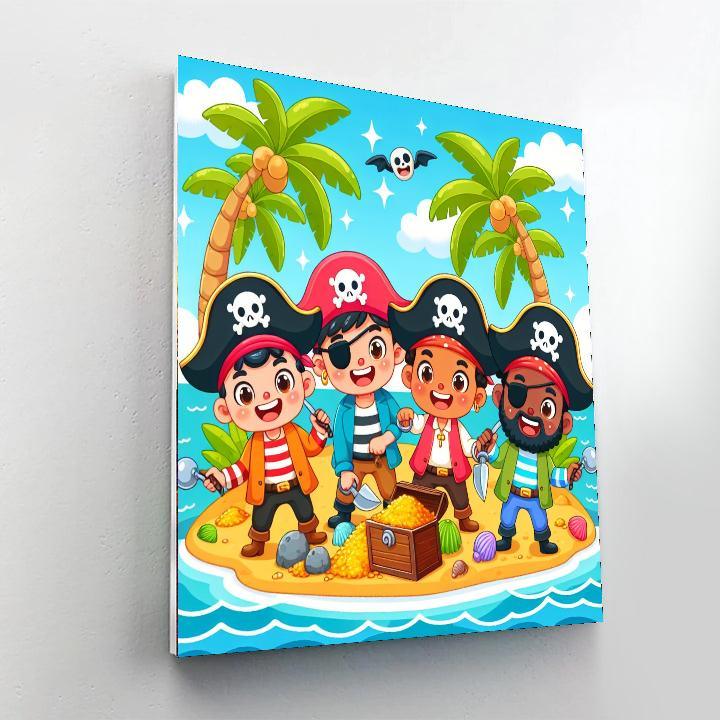 Pirate Playground Number Painting