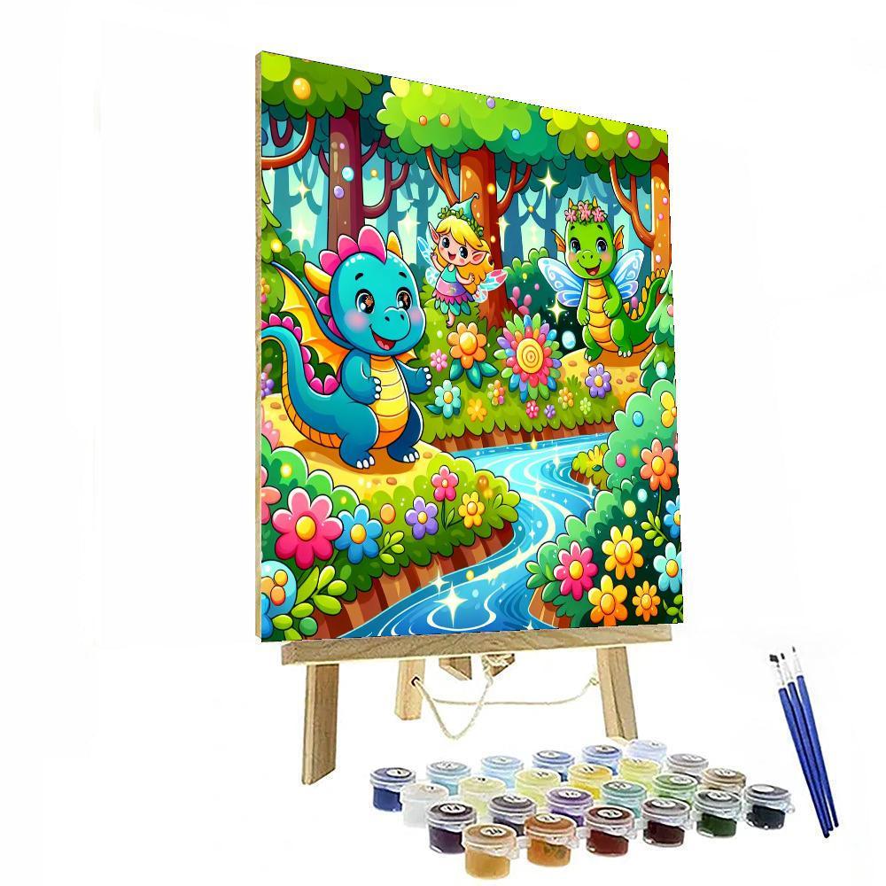 Magical Creature Friends Paint By Numbers Art