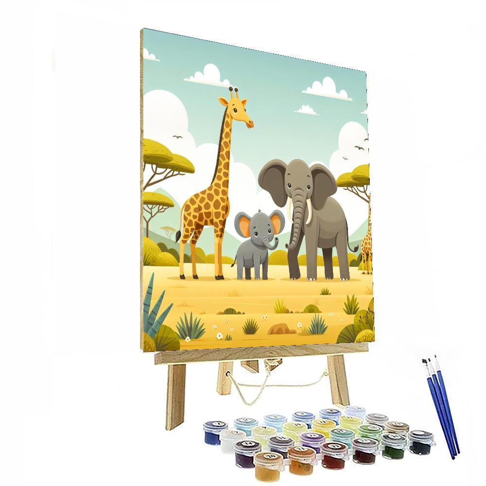 Animal Kingdom Safari Adventure Paint By Numbers Kits