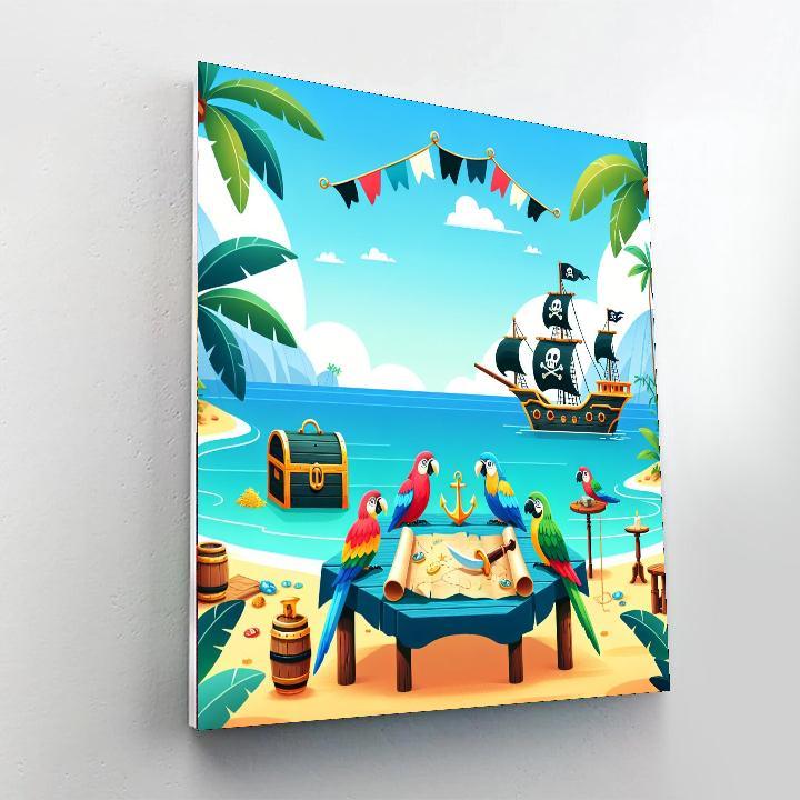 Pirate Plunder DIY Paint By Numbers