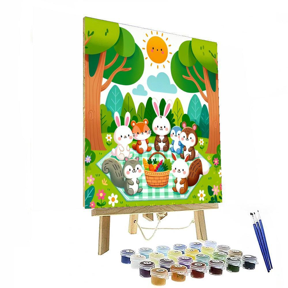 Magical Woodland Picnic Paint By Number