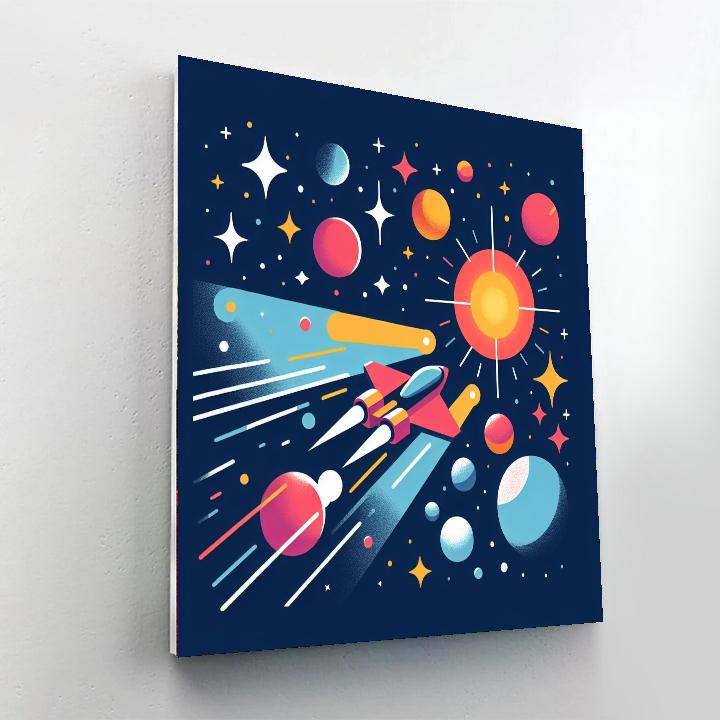 Dreamy Celestial Voyage Paint By Numbers