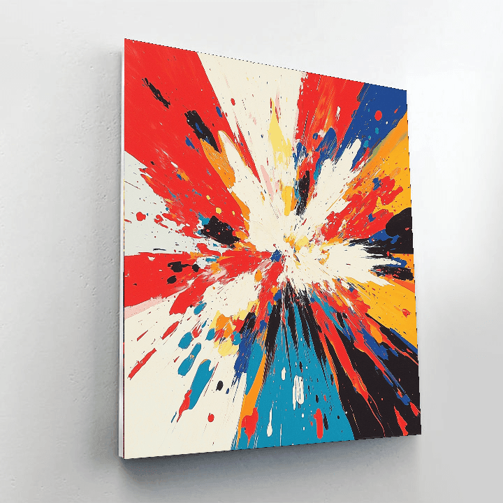 Jackson Pollock Inspired Dynamic Abstract Dance  DIY Paint By Numbers