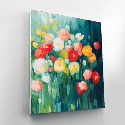 Claude Monet Inspired Abstract Garden Bliss  Paint By Numbers Art