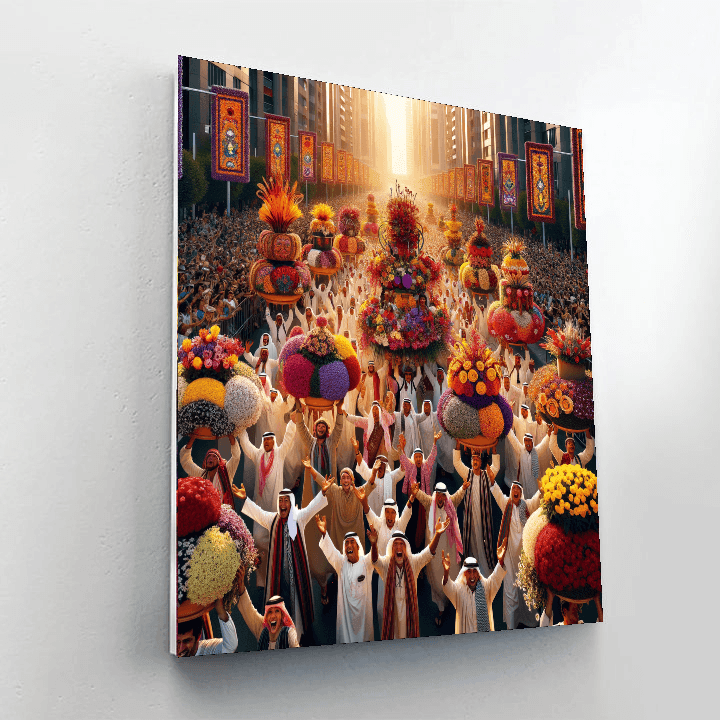 Flower Festival In Medellin Paint By Number