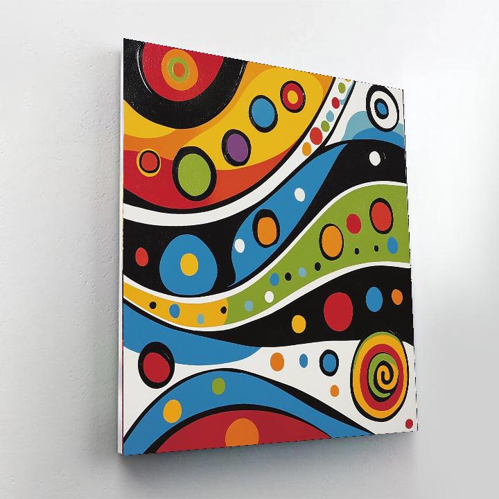 Joan Miró Inspired Surreal Whispers  Painting Number Kit