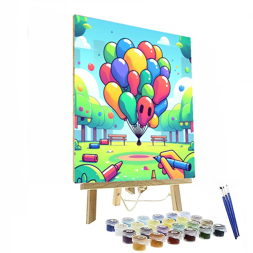 Balloon Animals In The Park Paint By Numbers Kits