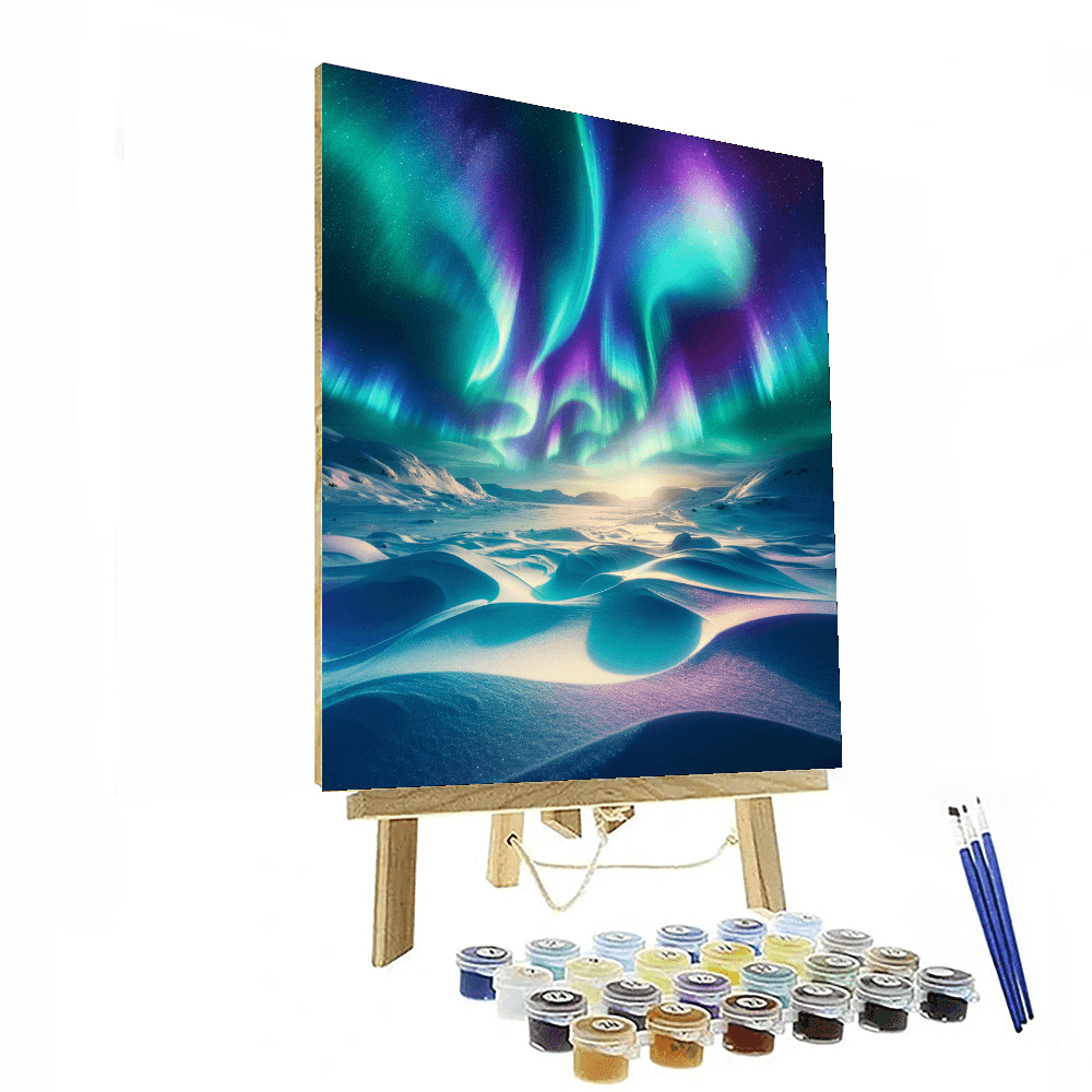 Dazzling Aurora Nights Number Painting