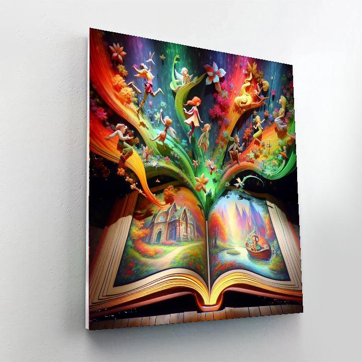 Charming Fairy Tale Book Paint By Color
