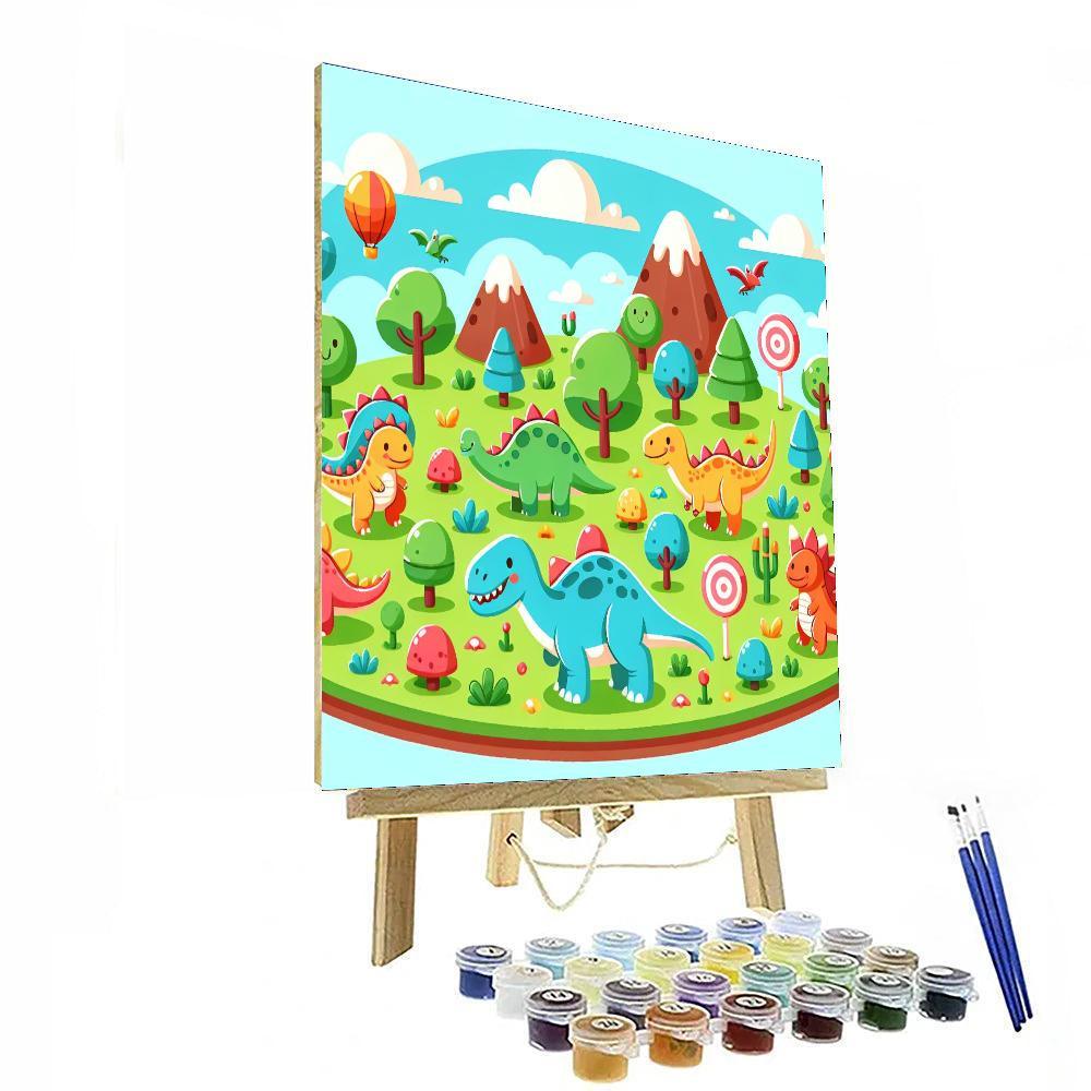Incredible Dinosaur Park Paint By Color