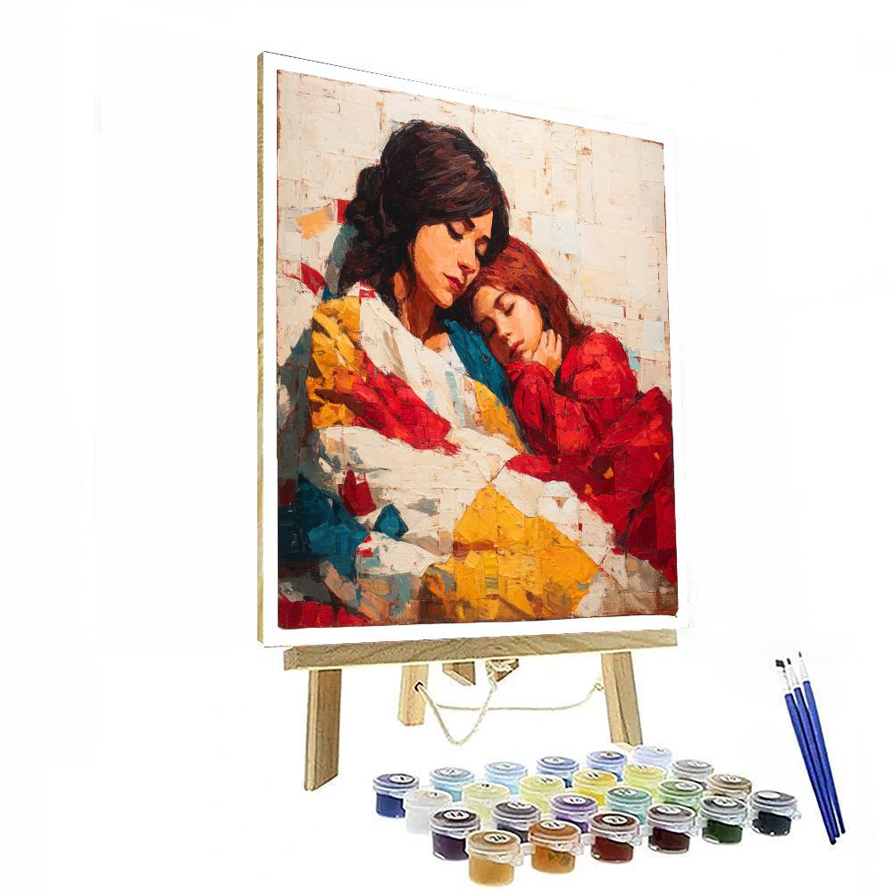 A Mother's Quilt Of Memories Painting Number Kit