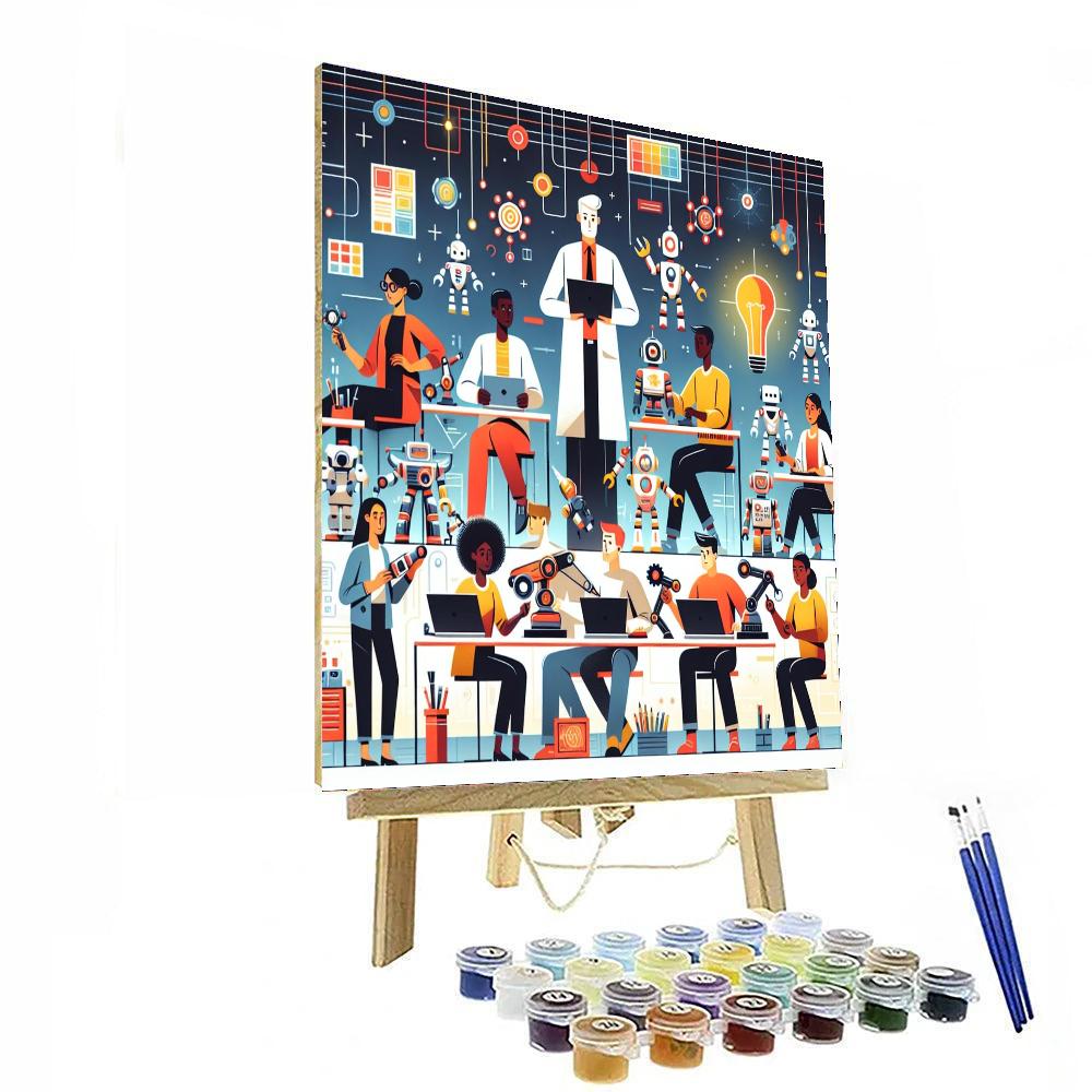 Robot Inventors Lab Painting By Numbers Kit