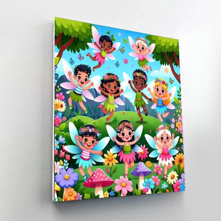 Fun In The Fairy Garden Paint By Numbers Art