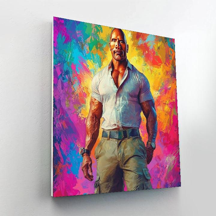 Dwayne Johnson: The Rock Solid Force Of Cinema Numbered Painting Kits