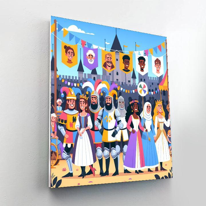 Medieval Festival Day Paint By Numbers