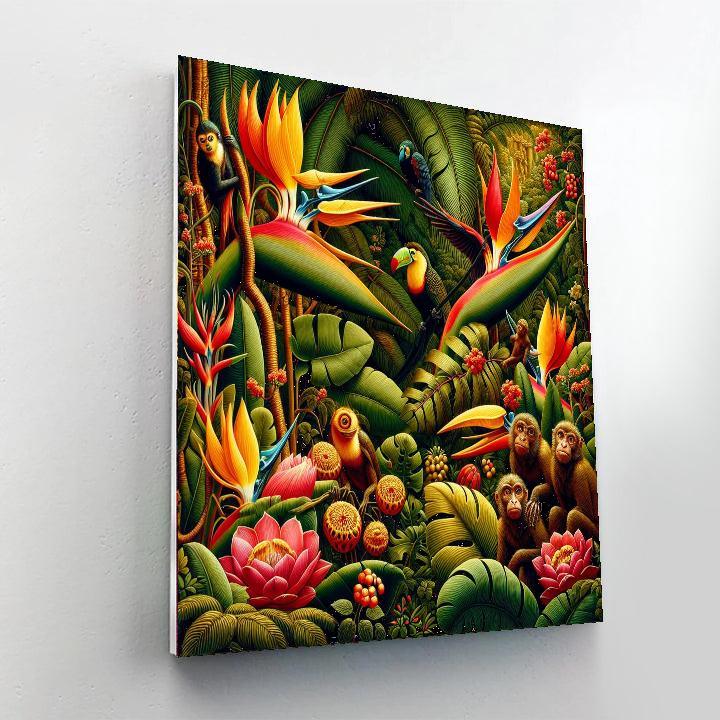 Artistic Jungle Retreat Paint By Number