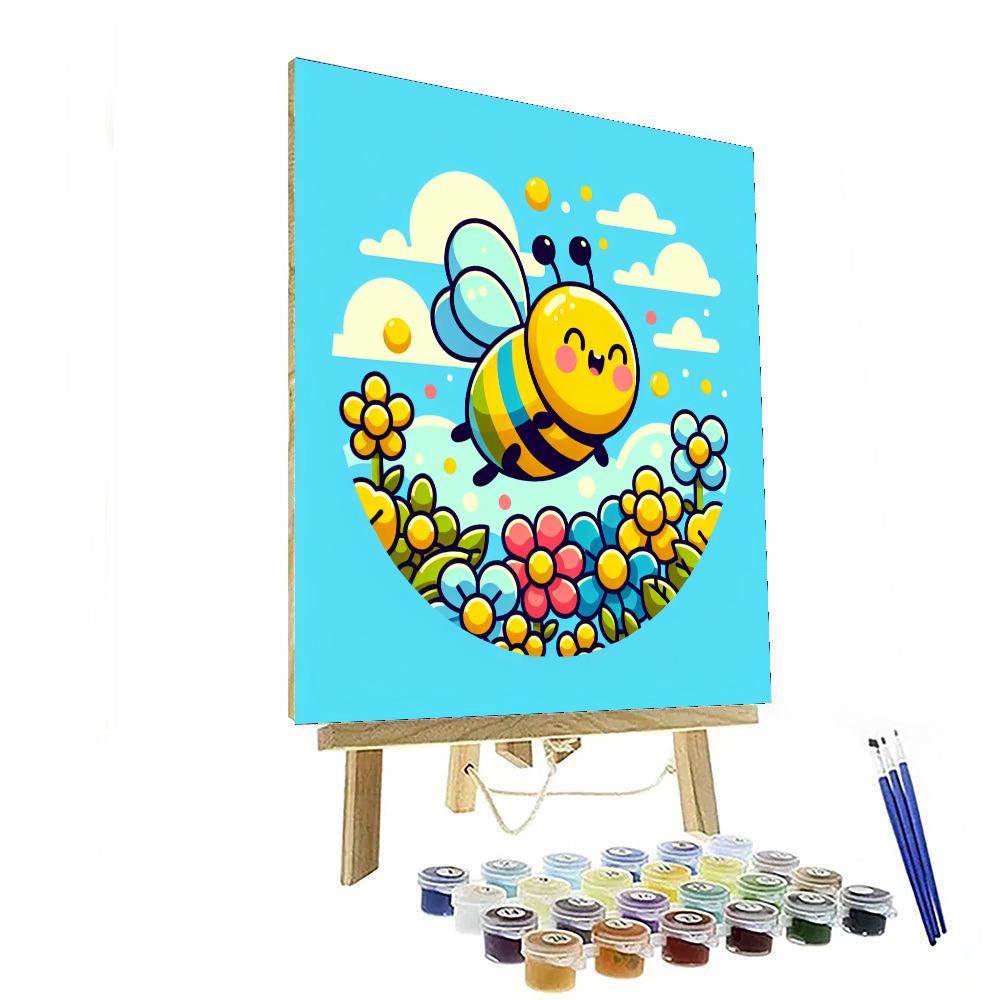 Cheerful Bee Numbered Painting Kits