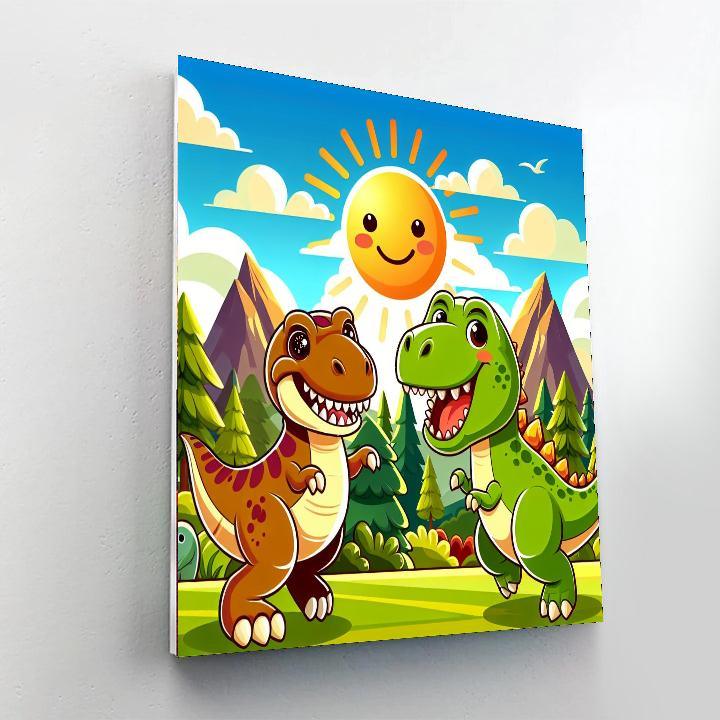 Fun With Dino Friends Painting By Numbers Kit