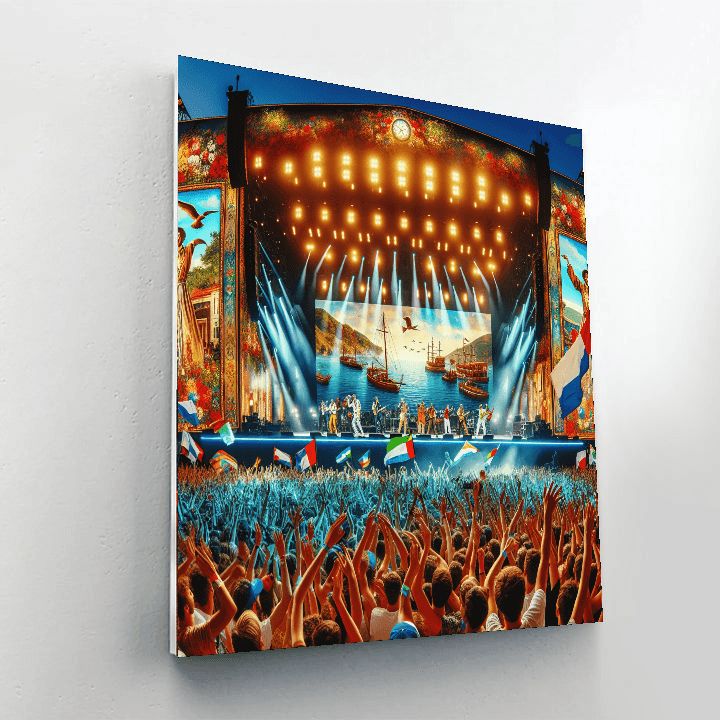 Festival Internacional De La Canción - Viña Del Mar, Chile Painting Number Kit