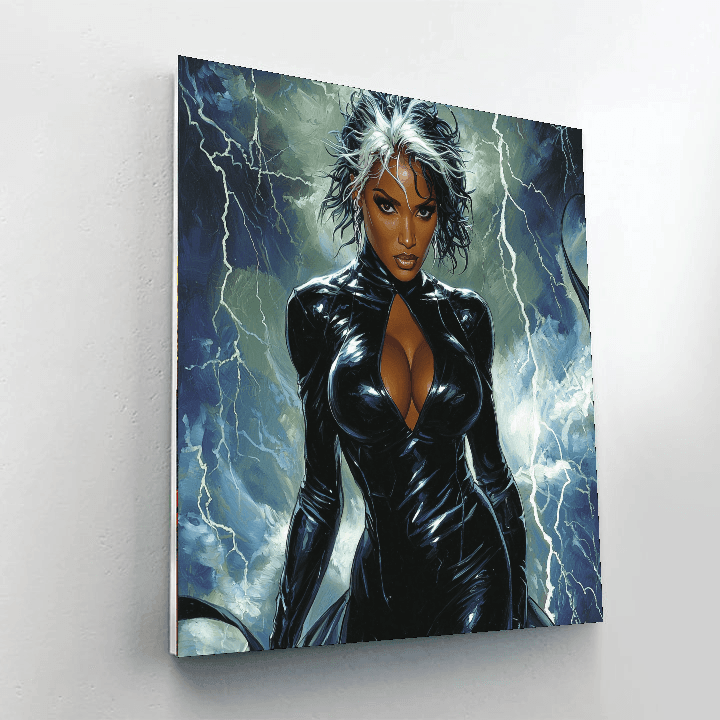 Halle Berry: The Fierce Elegance Of Storm Paint By Numbers Art
