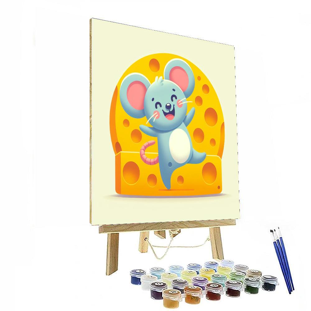 Dancing Little Mouse Paint By Numbers Art