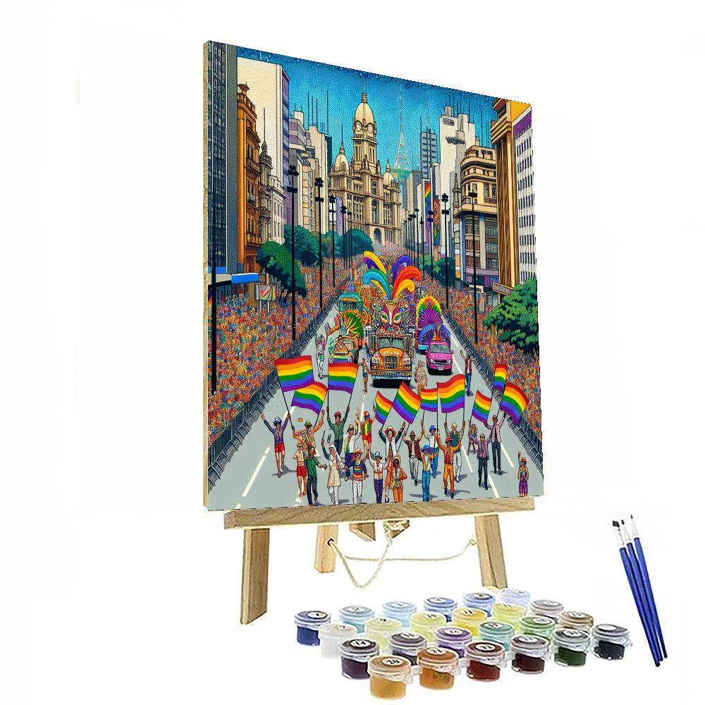 Pride Parade - Sao Paulo Numbered Painting Kits