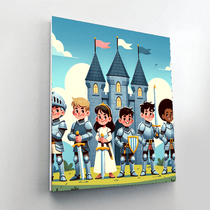 Knights Of The Castle Painting By Numbers Kit