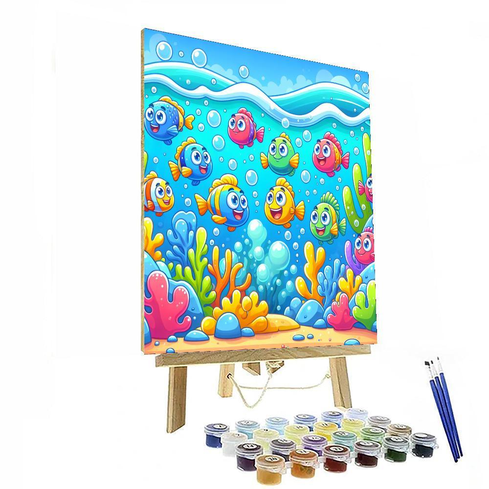 Funny Fish Paint By Numbers Kits