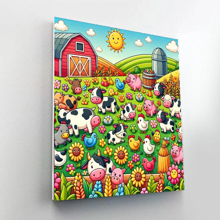 Funky Farm Adventures Numbered Painting Kits