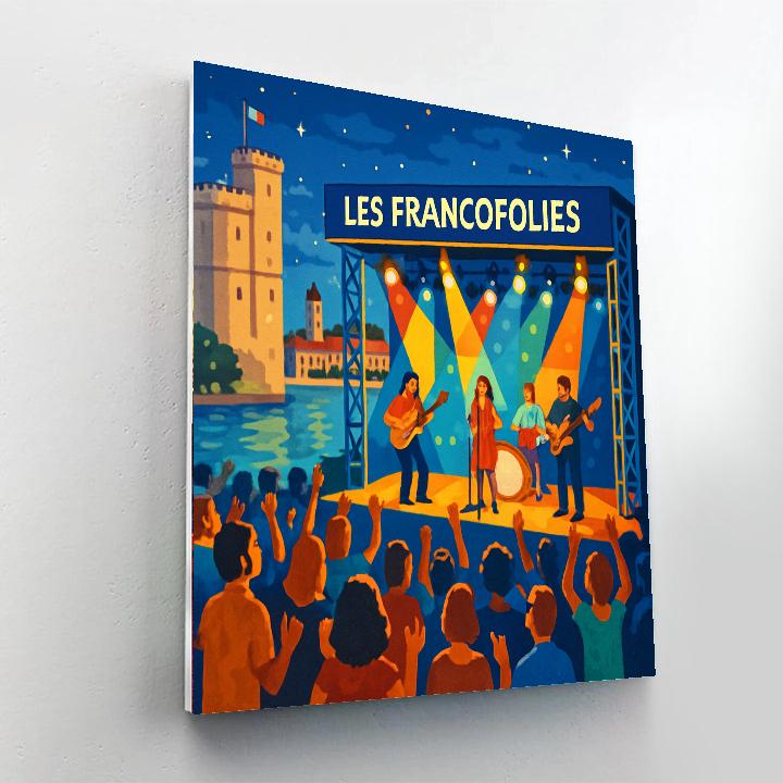 Les Francofolies - France Paint By Numbers Kits