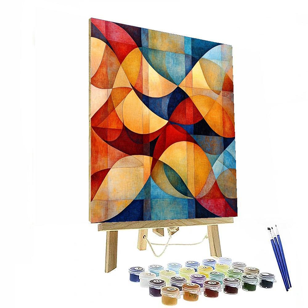 Paul Klee Inspired Melody Of Geometric Whispers  Numbered Painting Kits