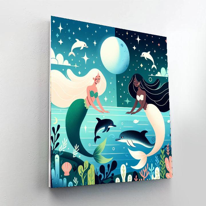 Enchanted Lagoon Paint By Numbers Art