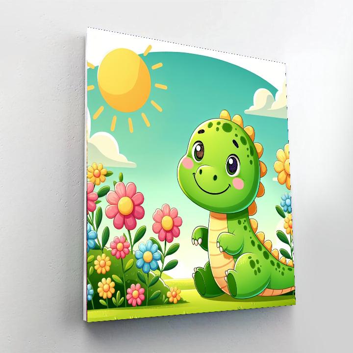 Sunny Day Dino Numbered Painting Kits