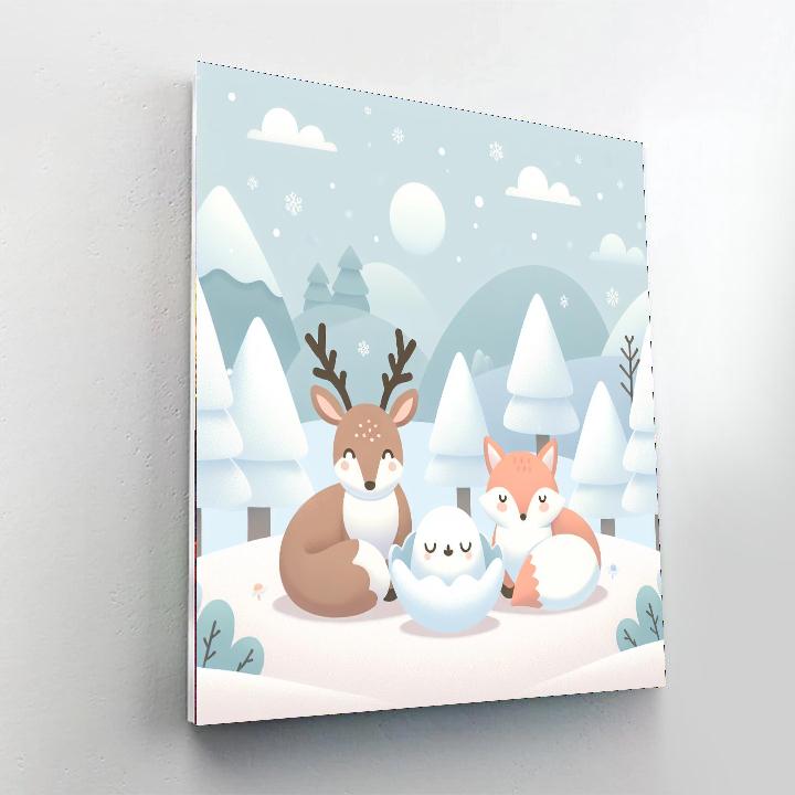 Winter Wilderness Escape Painting By Numbers Kit
