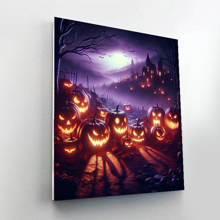 Eerie Halloween Night Paint By Number