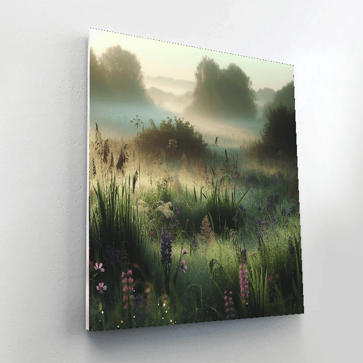 Peaceful Morning Dew Painting Number Kit