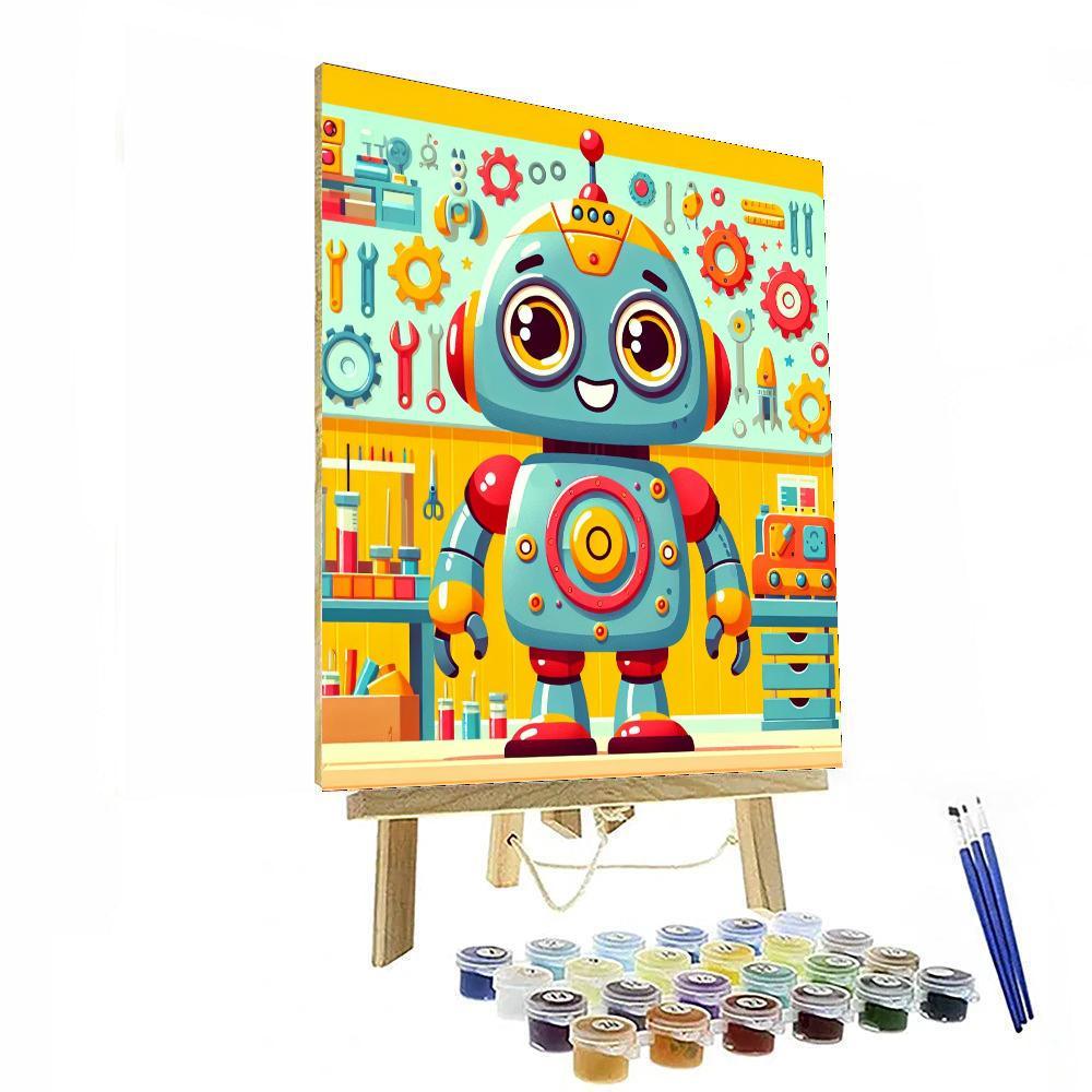 Amazing Robots Painting By Numbers Kit