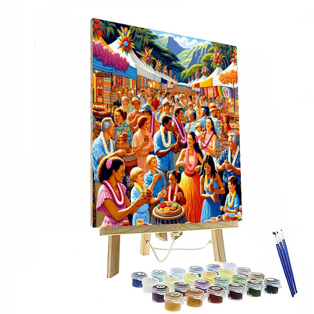 Pahoa's Lava Flow Festival DIY Paint By Numbers