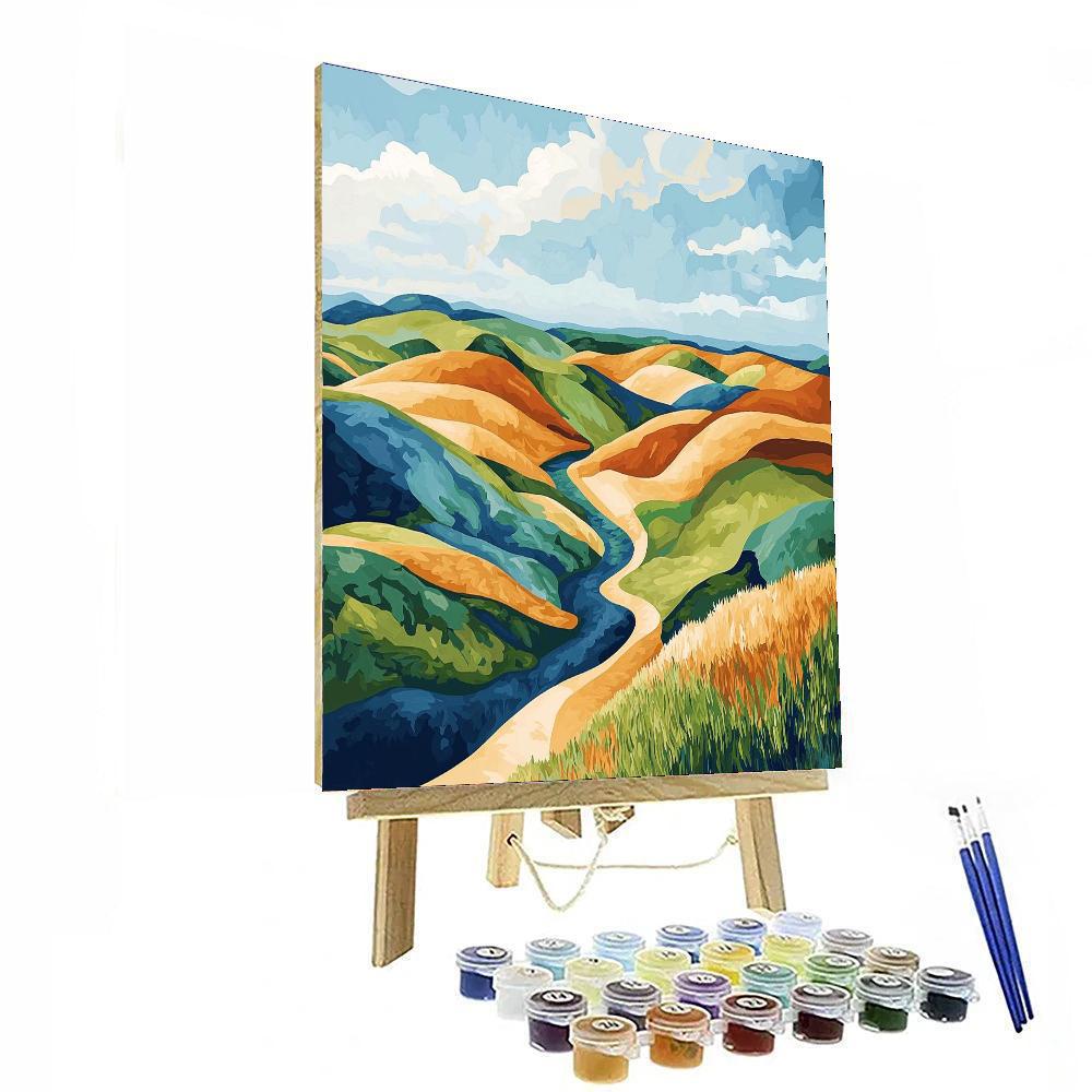 Paul Cézanne Inspired Organic Echoes  Paint By Numbers Kits