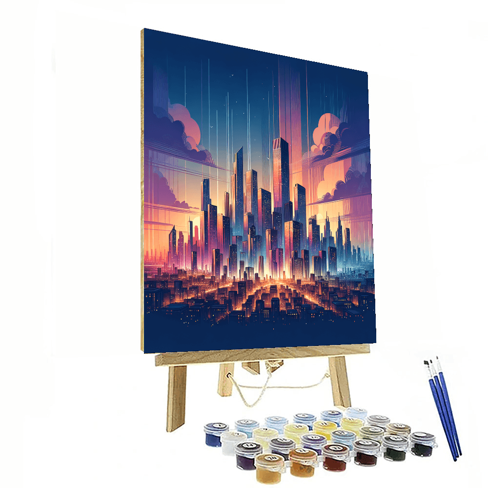 Dreamy City Skyline - DIY Painting By Numbers Kit – Artistry Rack