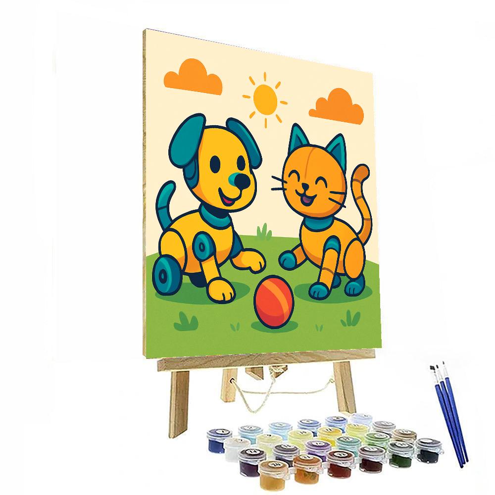 Creative Robot Pets Paint By Color