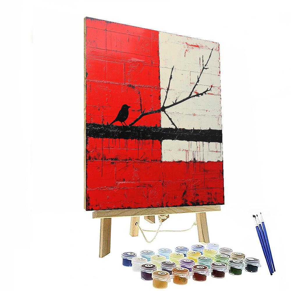 Banksy Inspired The Silent Protest  Numbered Painting Kits