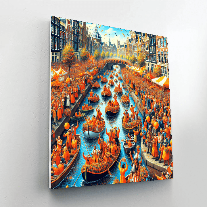 Koninginnedag (king's Day) - Amsterdam Paint By Numbers Art