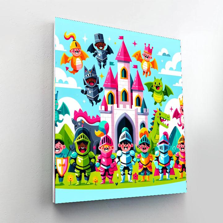 Creative Castle Construction Painting Number Kit