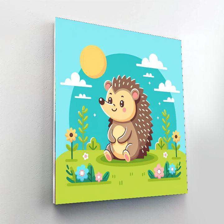 Friendly Hedgehog Paint By Numbers