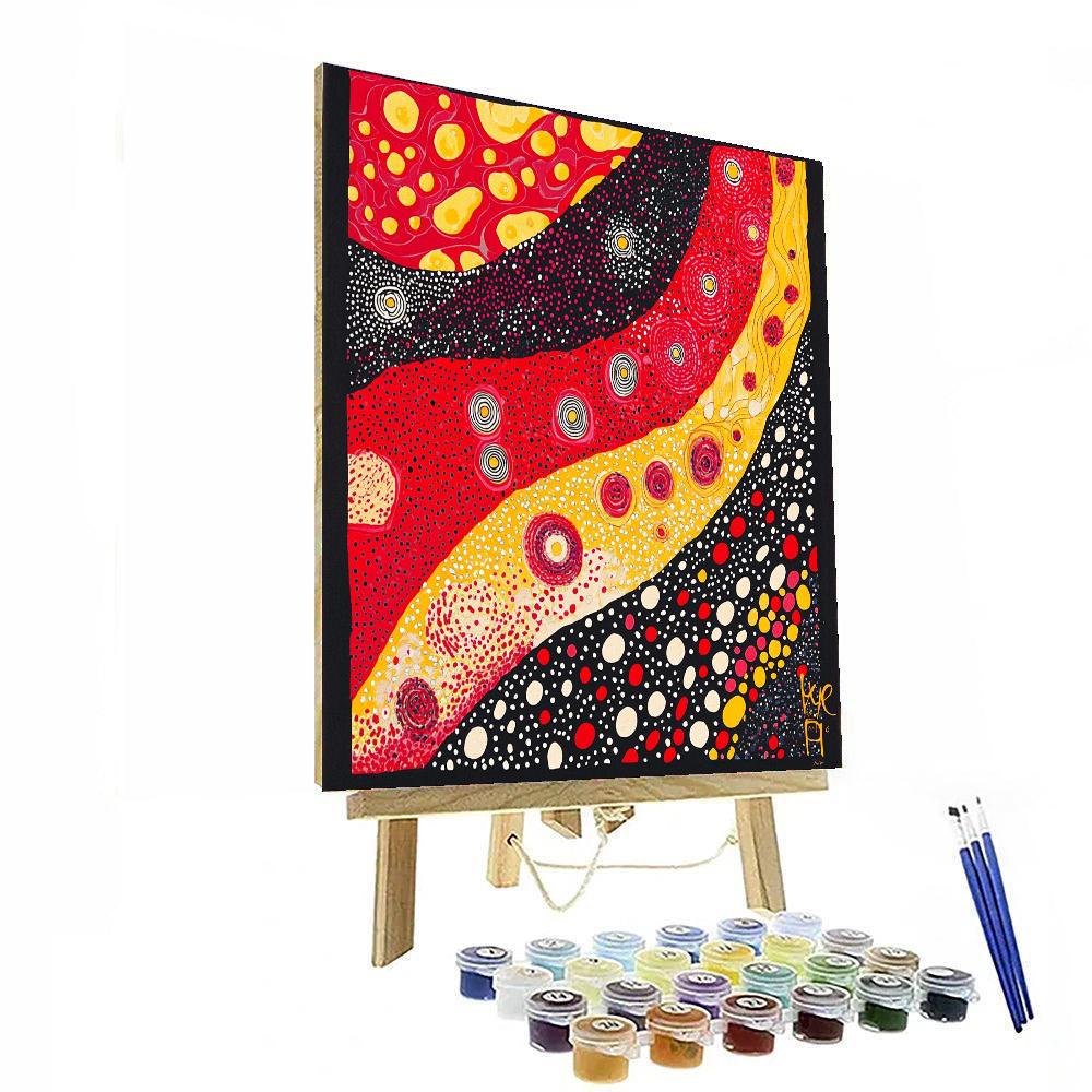 Yayoi Kusama Inspired Rhythms Of Infinity  DIY Paint By Numbers