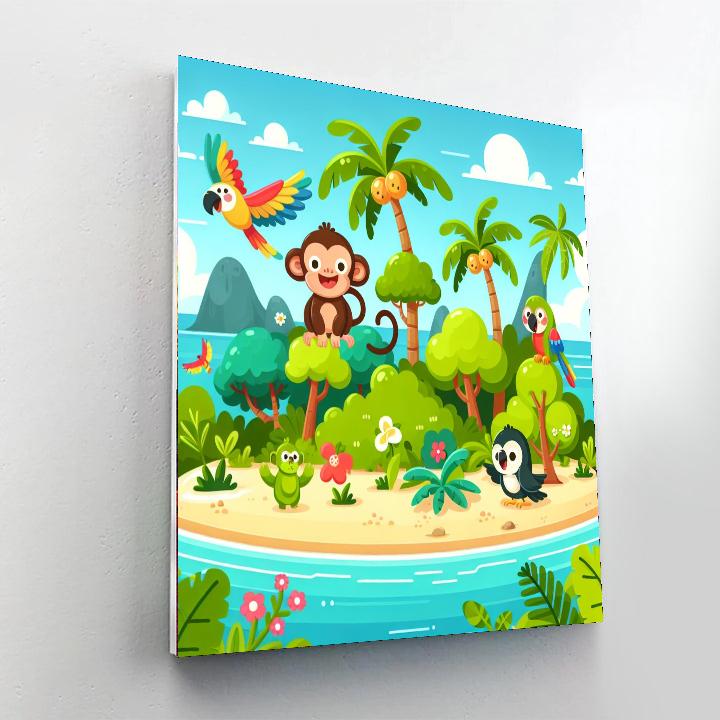 Island Imagination Numbered Painting Kits